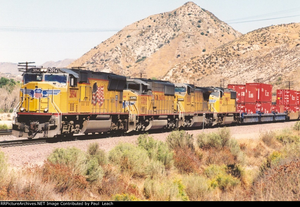 Westbound stack train